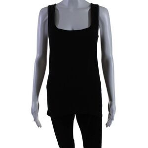 Interstyle Women's Scoop Neck Sleeveless Basic Tank Top Black Size M
